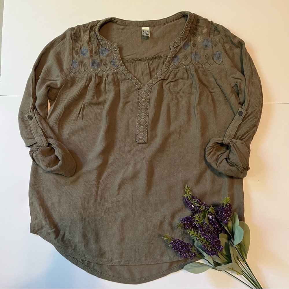 Tea & Cup Boho Top